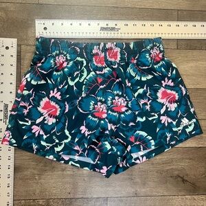 FARM RIO X ADIDAS - BR Floral Tie Dye Wildteal Shorts